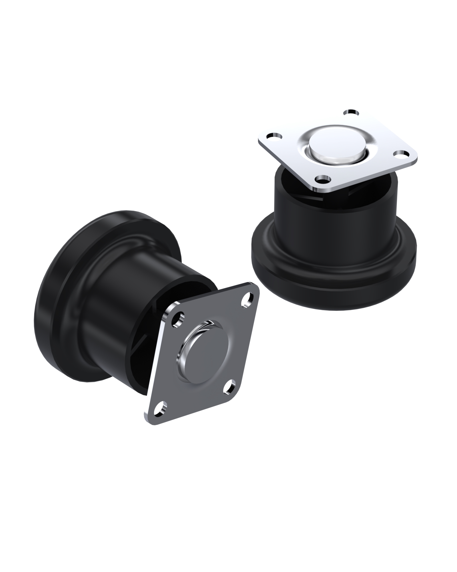 12725 Series Hole Connection Plastic Type Furniture Feet