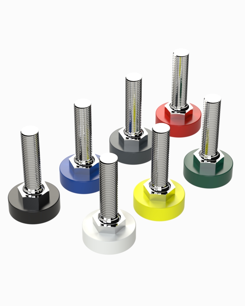 9107 Series Plastic Bodied Fixed Bolted Feet