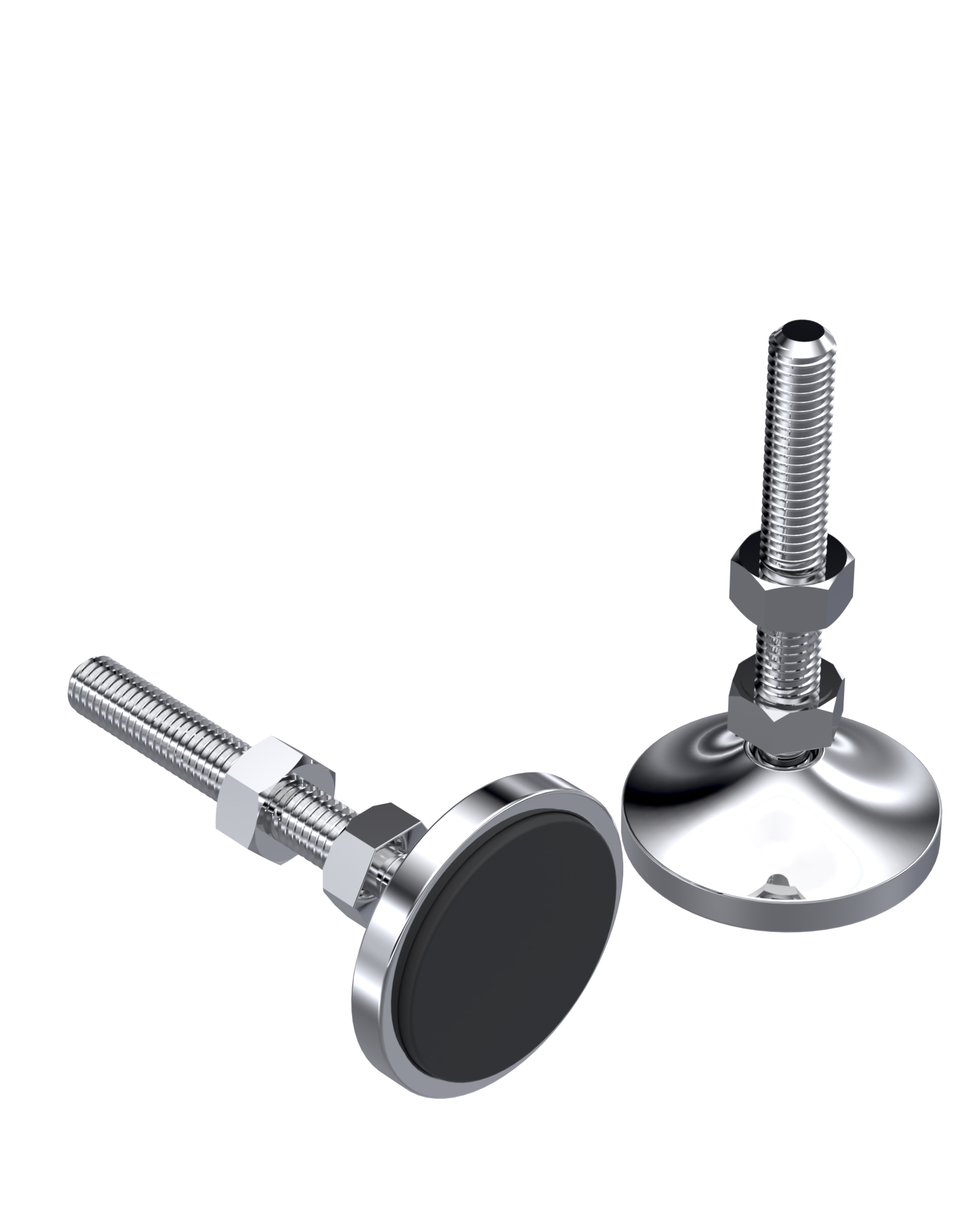 923 Series Metal Bodied Rubber Base Articulated Bolt Mounted Feet