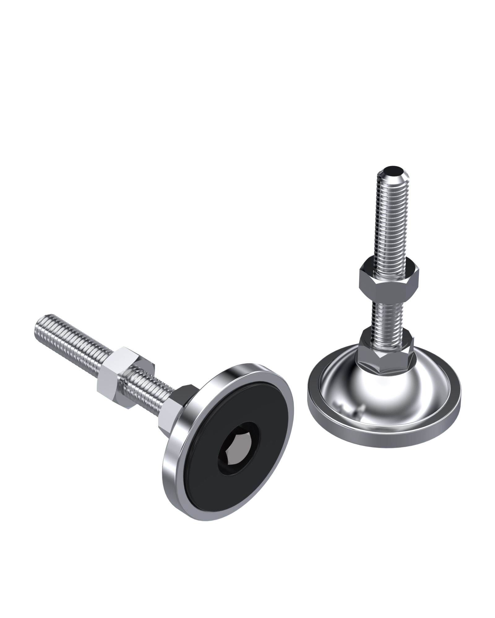 924 Series Metal Bodied Rubber Base Articulated Mountet Feet