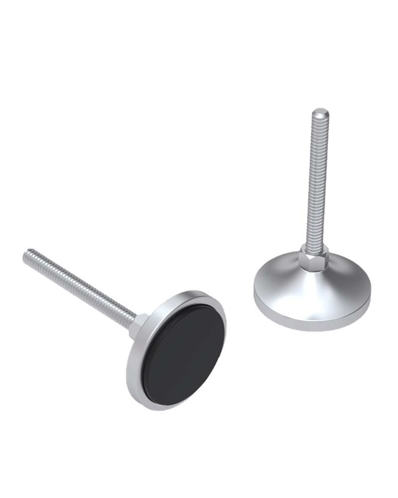929 Series Metal Bodied Rubber Base Fixed Bolted Feet