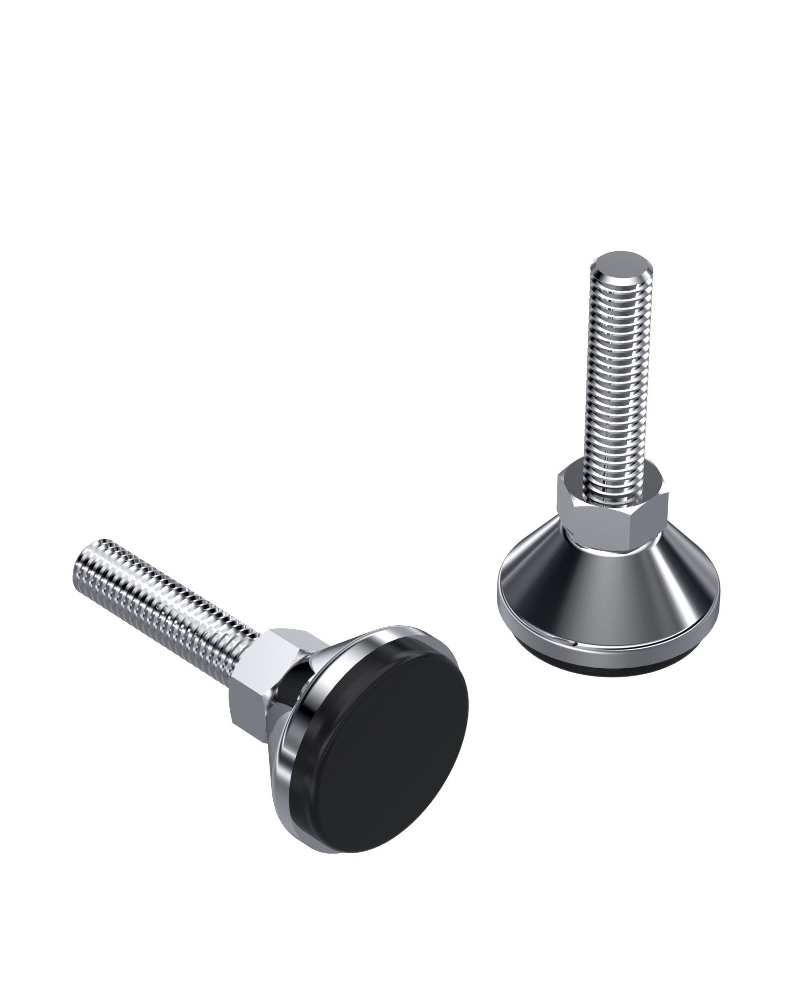 931 Series Metal Bodied Rubber Base Fixed Bolted Feet