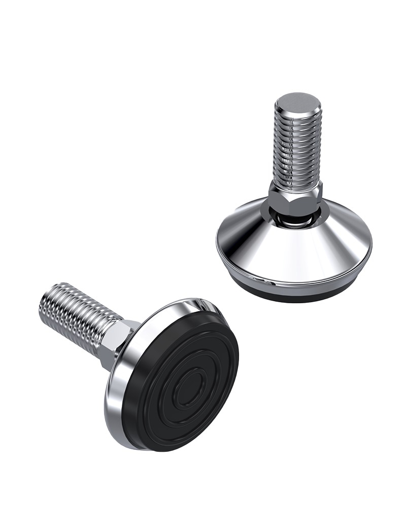 933 Series Metal Bodied Rubber Base Articulated Bolt Mounted Feet