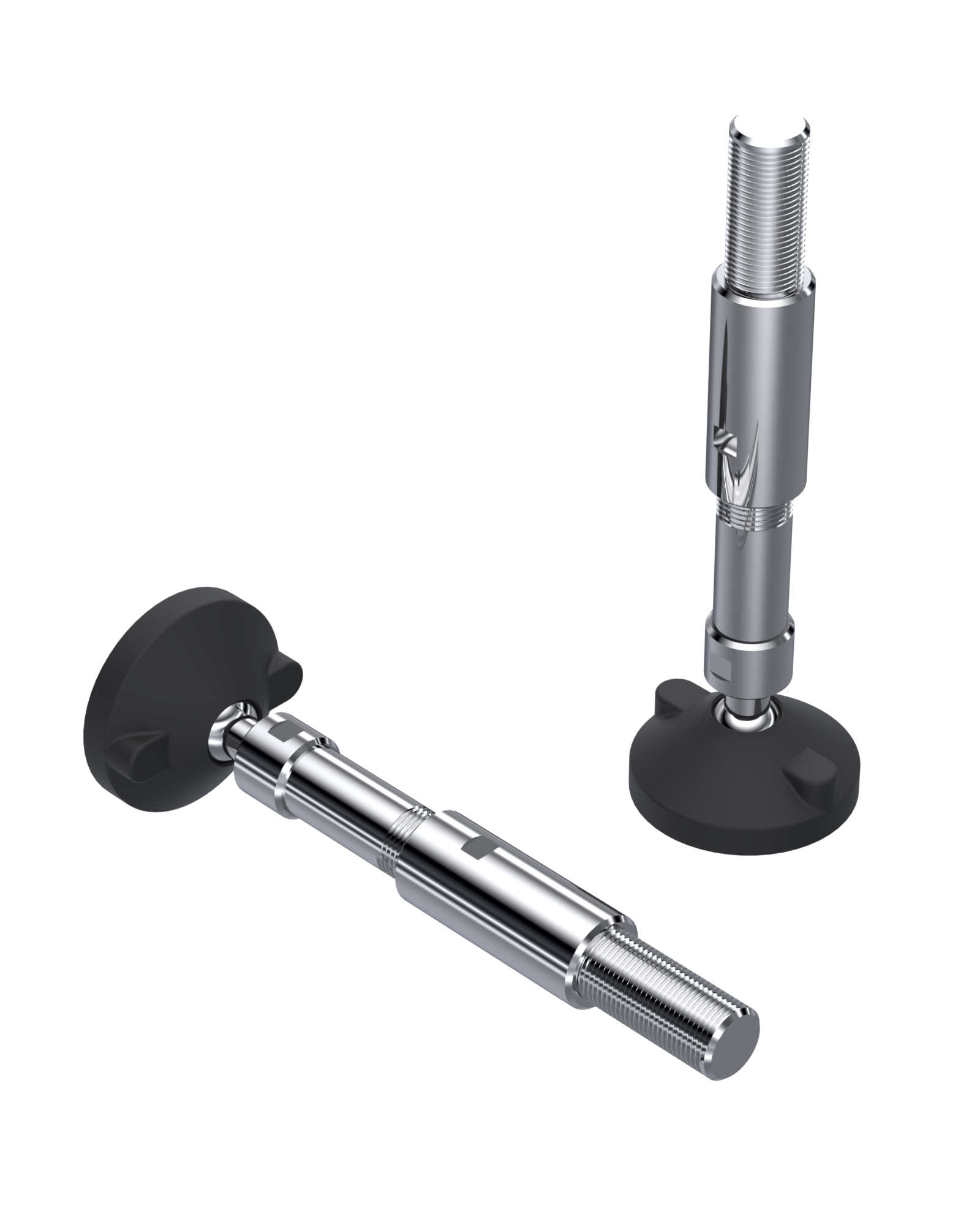 961 Series Plastic Bodied , Fixable Articulated Bolt Mounted Feet