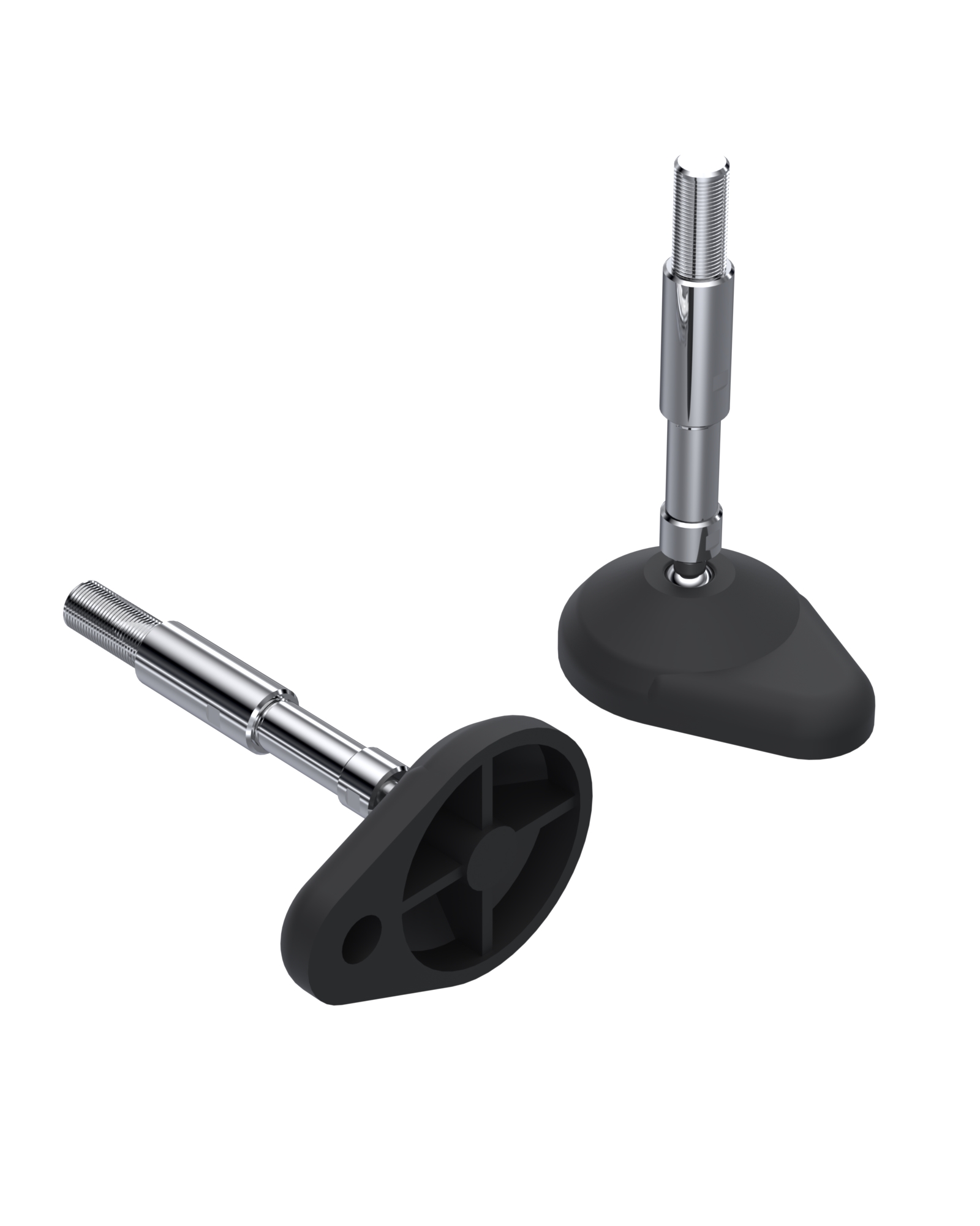 962 Series Plastic Bodied , Fixable Articulated Bolt Mounted Feet