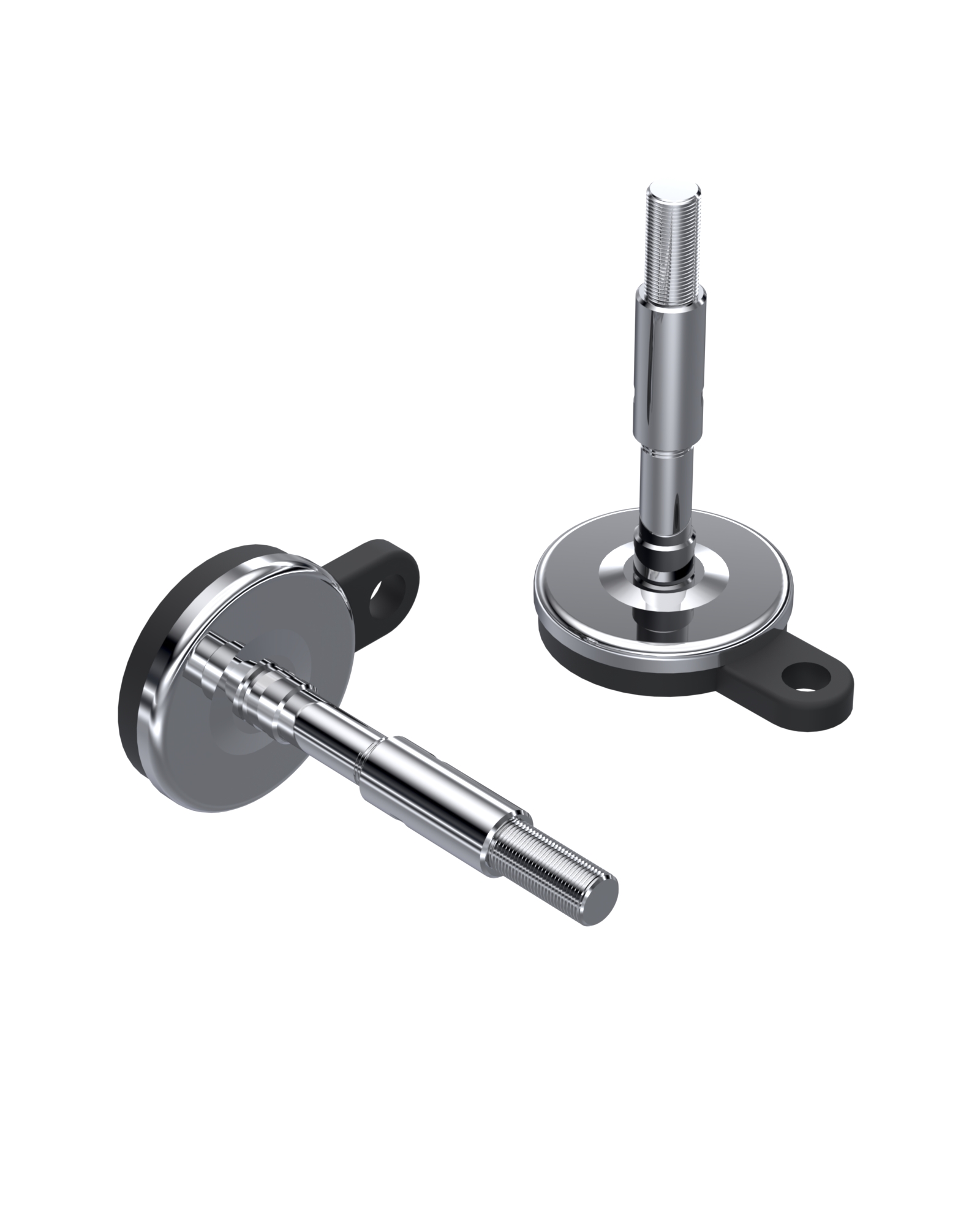 965 Series Metal Bodied , Rubber Base , Fixable Fixed Bolted Feet