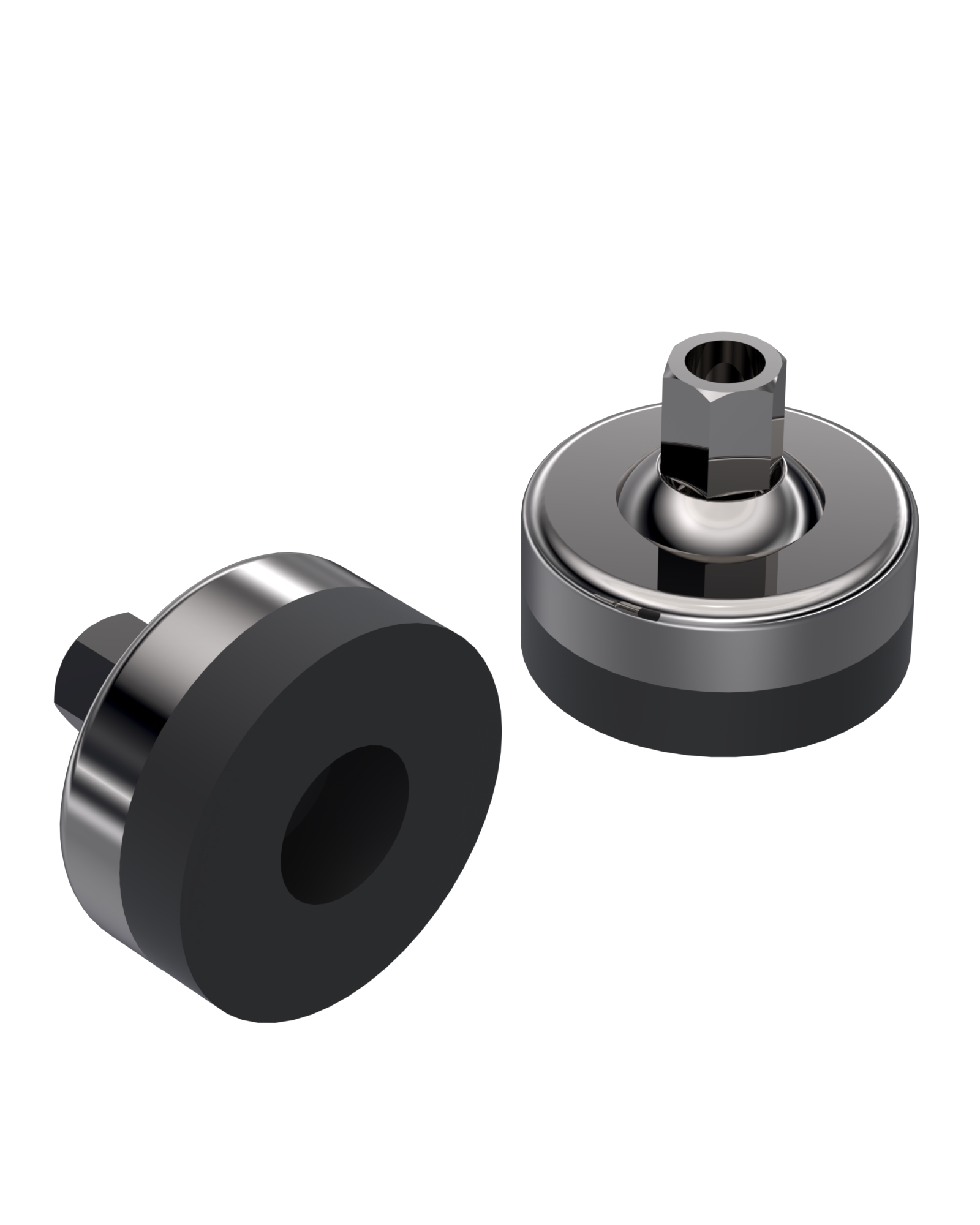 967 Series Metal Bodied Rubber Base