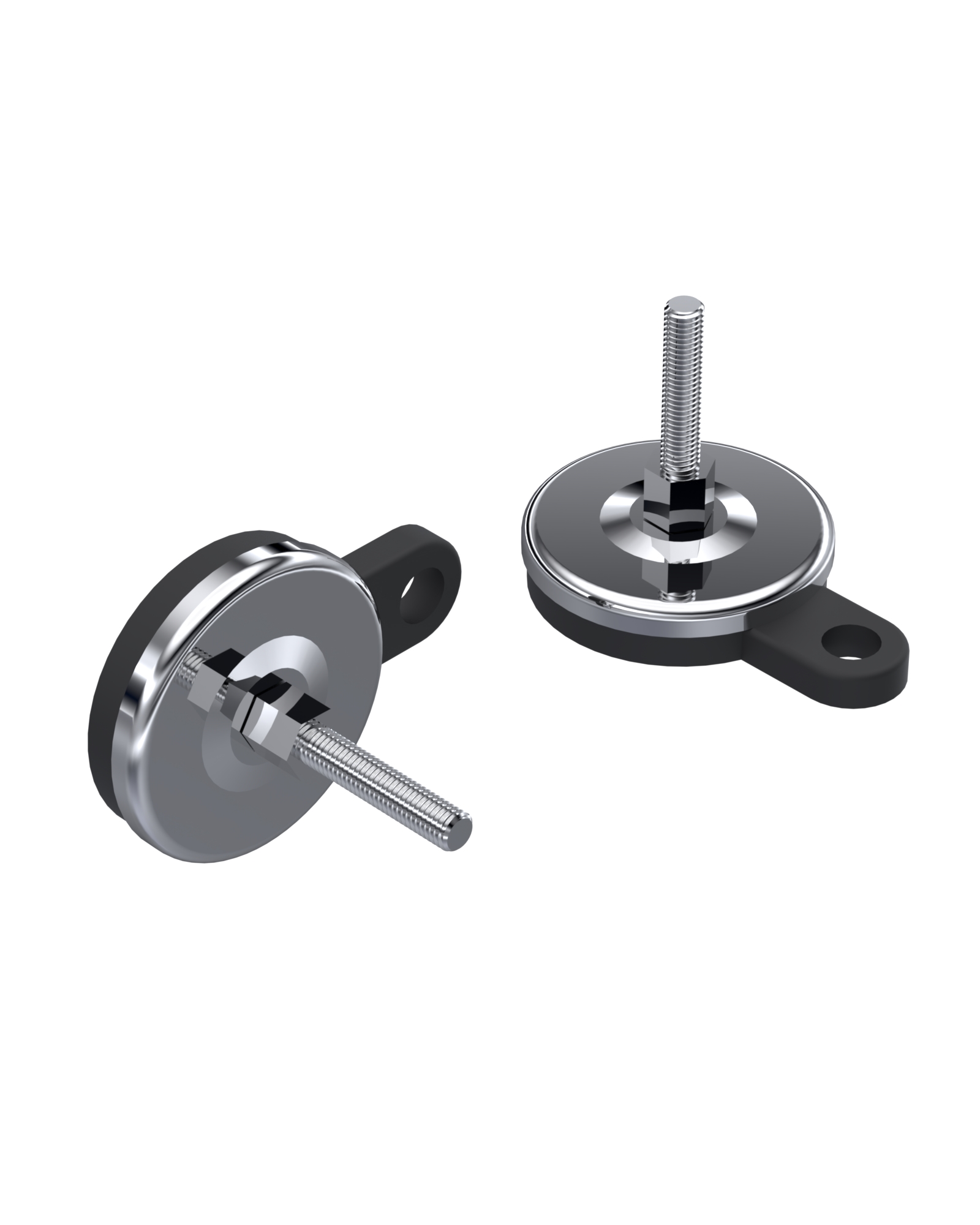 969 Series Metal Bodied , Rubber Base , Fixable Fixed Bolted Feet