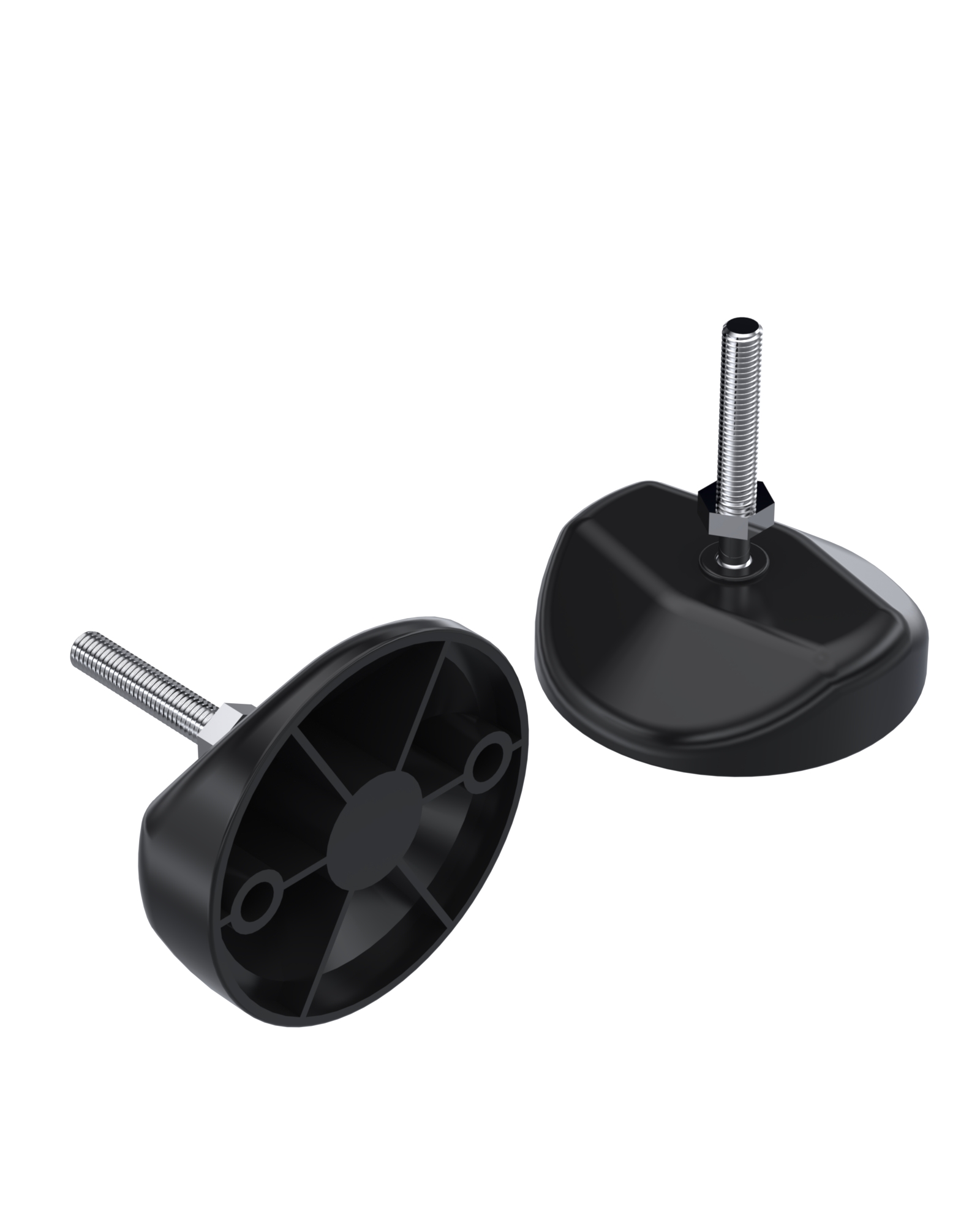 985 Series Plastic Bodied , Fixable Articulated Bolt Mounted Feet