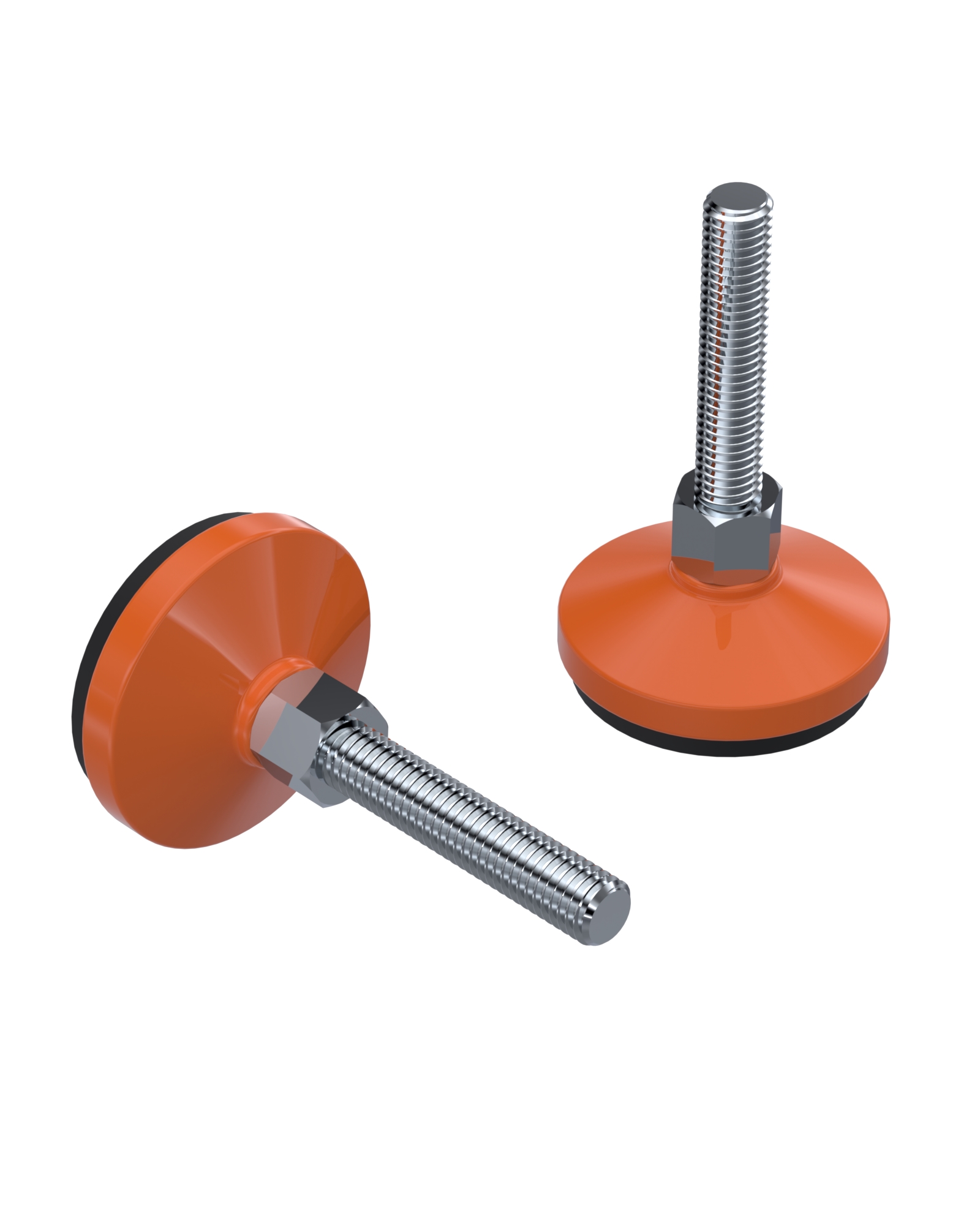 992 Series Metal Bodied Rubber Base Fixed Bolted Feet